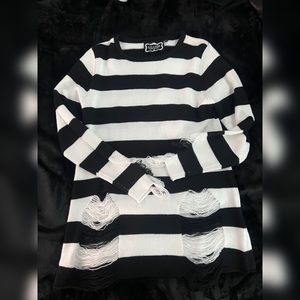 Killstar striped knit sweater
